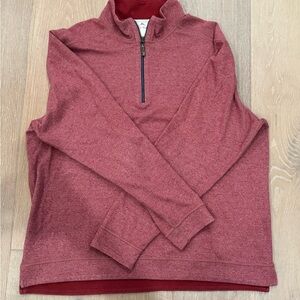 Tommy Bahama Men's Red 1/4 Quarter-Zip Sweater